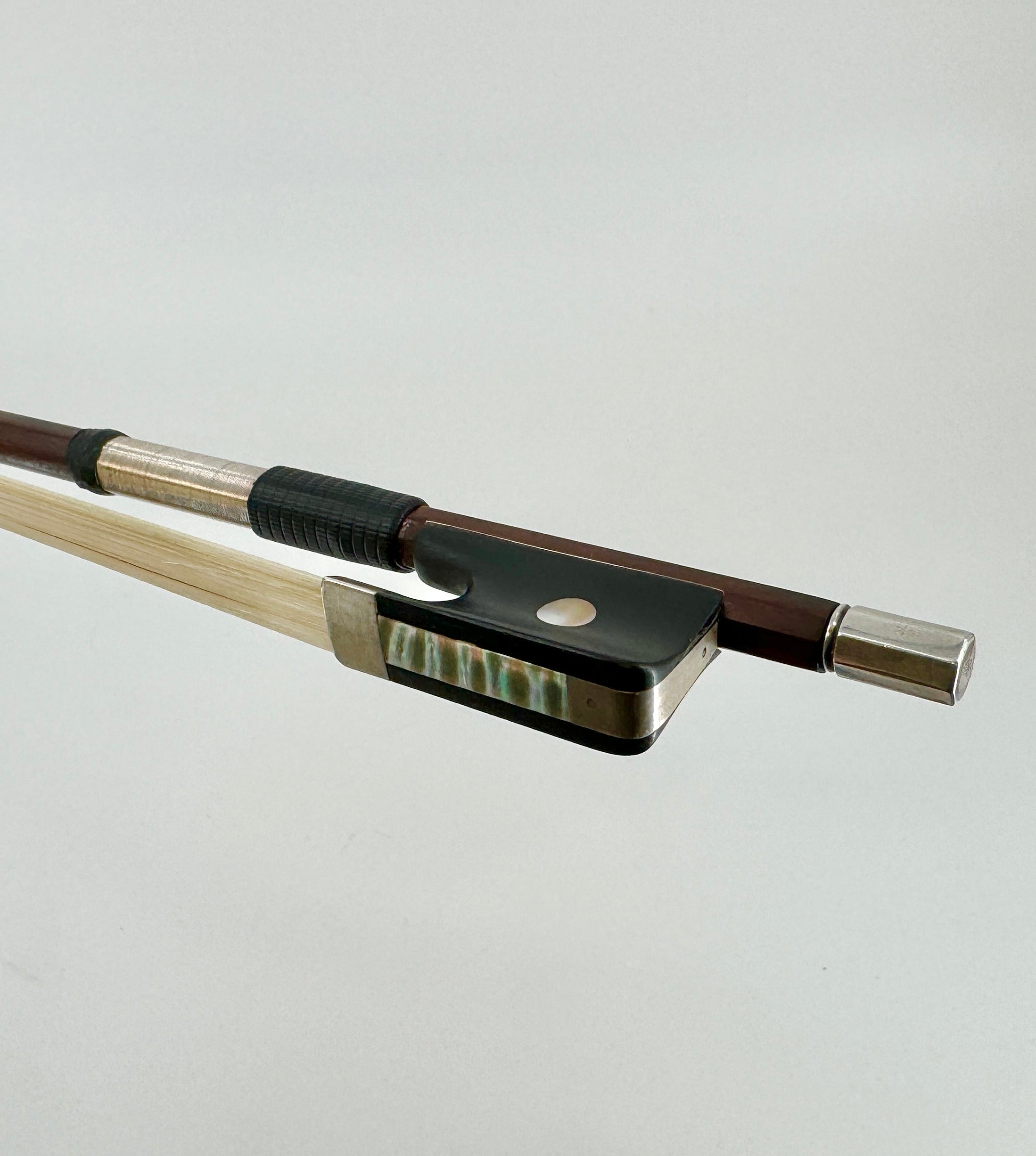 Pernambuco Silver-Mounted Cello Bow